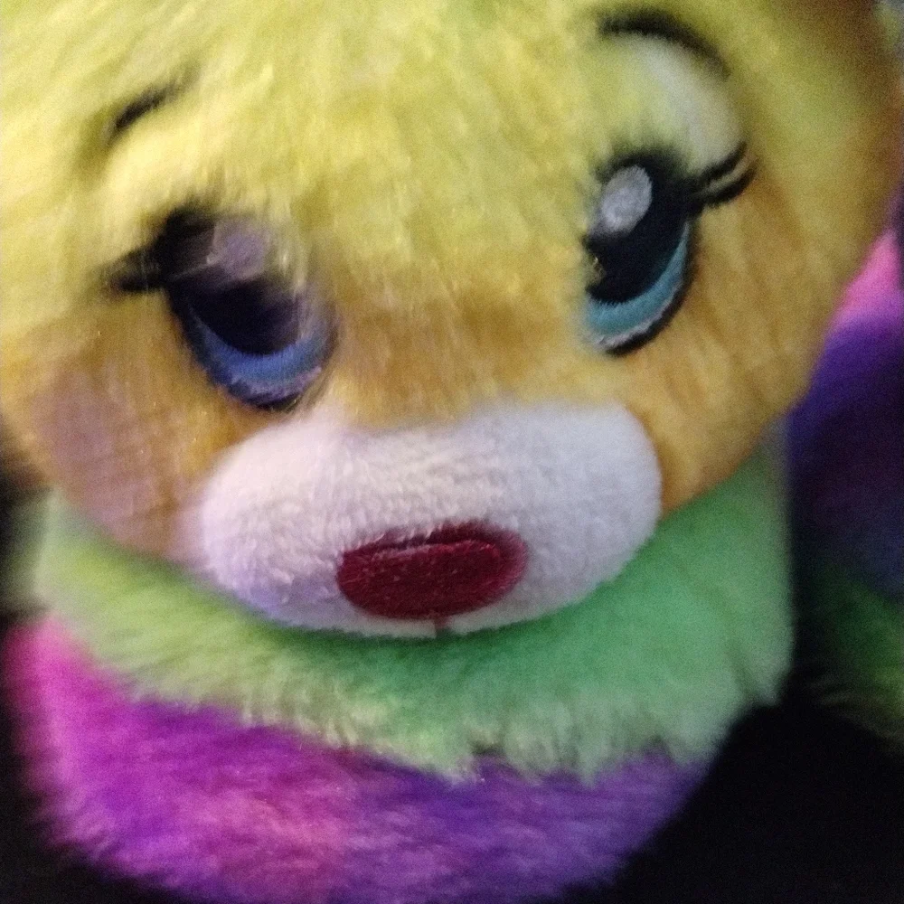 Build A Bear‎ Rainbow Slippers Girls Size 11/12 Toddler(Big girl)
